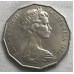AUSTRALIA 1982 . FIFTY 50 CENTS COIN . XII COMMONWEALTH GAMES BRISBANE